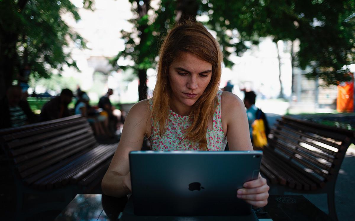 Women on laptop computer